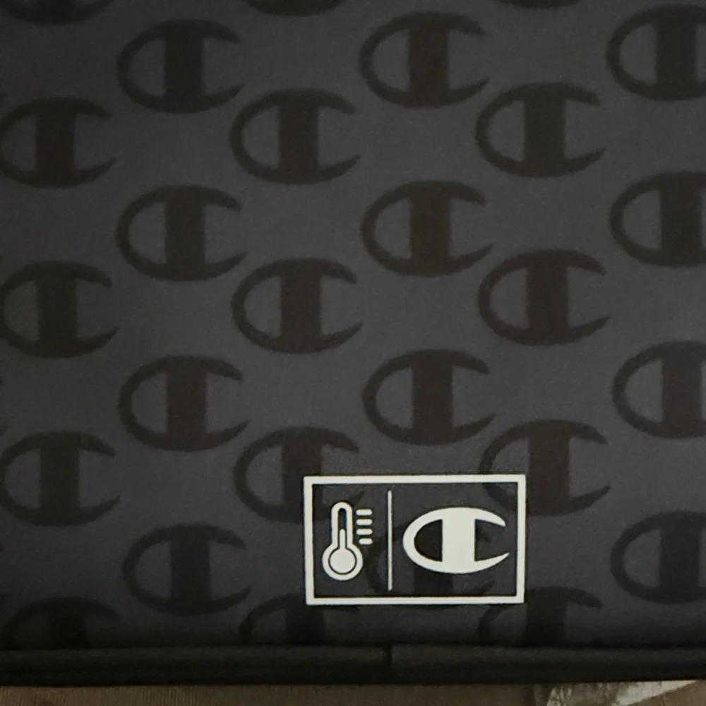 Champion Black and neon yellow/green with white Logo Lunchbox w/ built-in tray - Picture 6 of 7